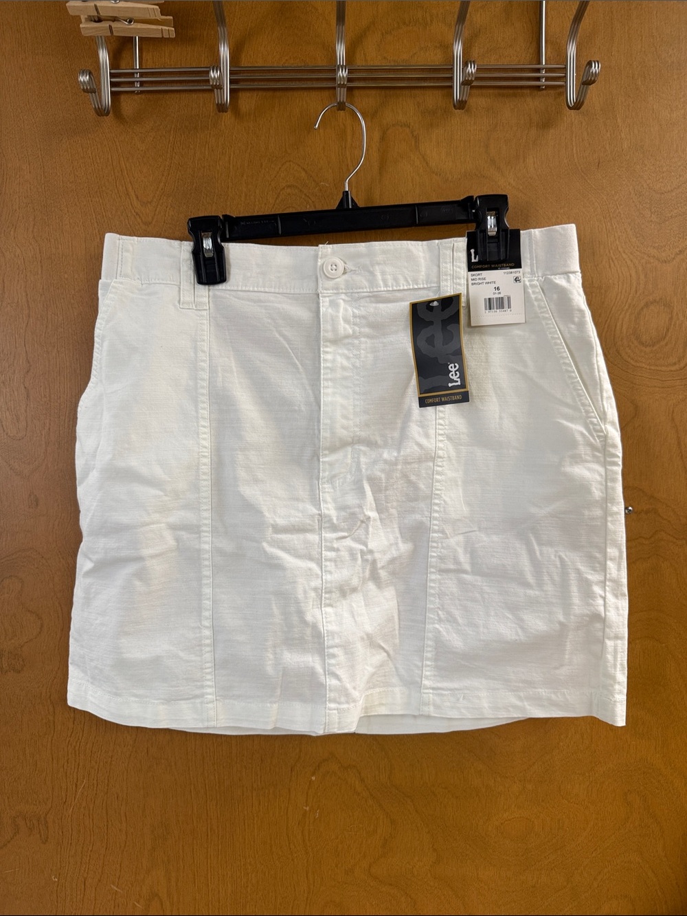 Lee White Mini Skort